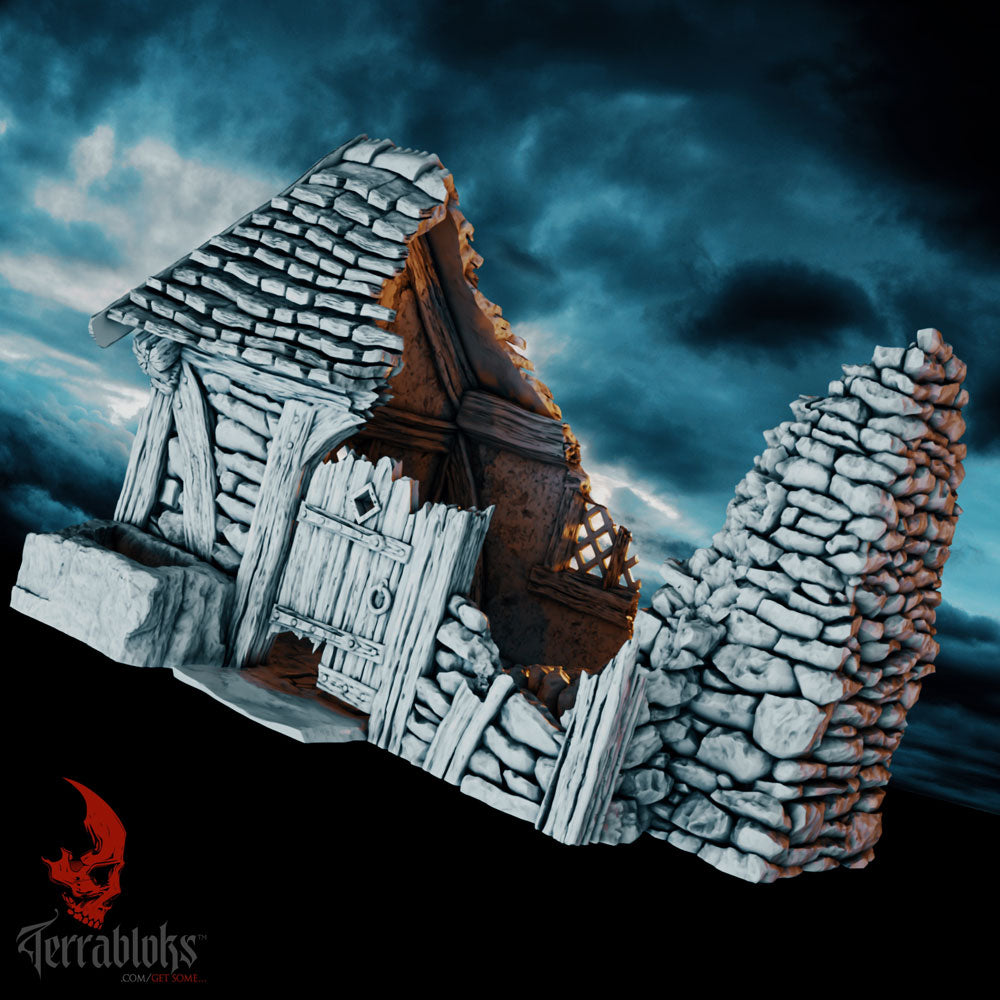 Helwick Granny's Cottage ruined