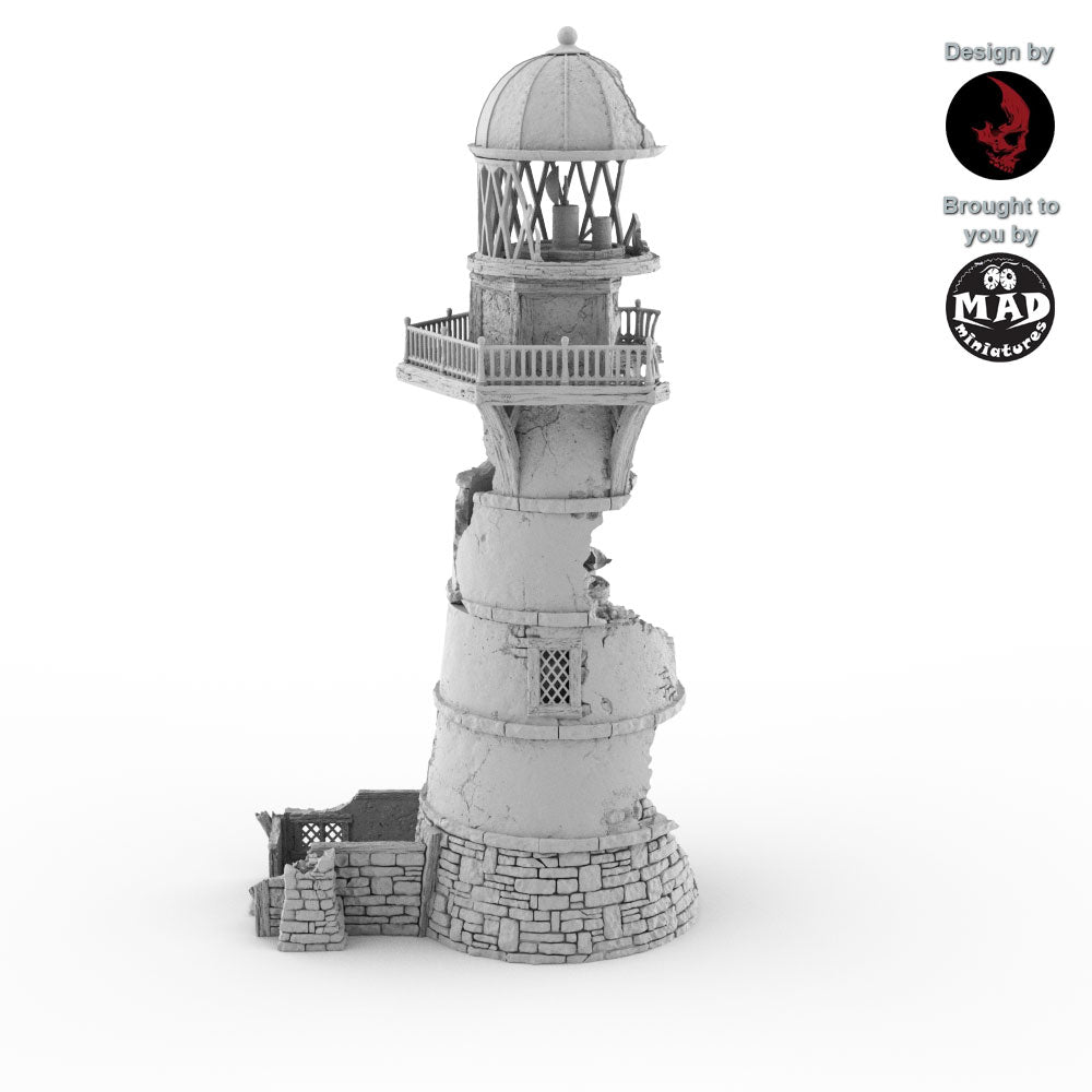 Helwick Lighthouse ruined