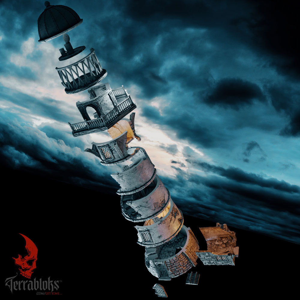 Helwick Lighthouse ruined