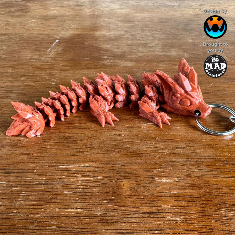 Keychain Baby Wolf Dragon
