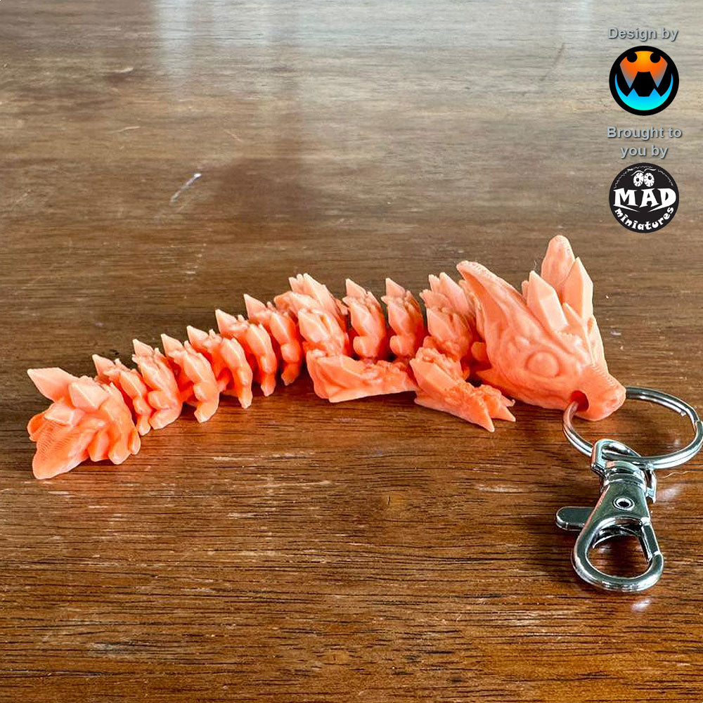 Keychain Baby Wolf Dragon