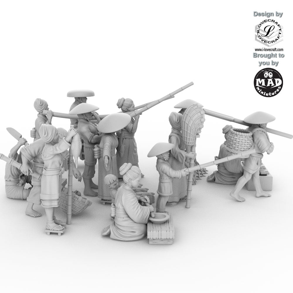 Fishermen & Market People Set