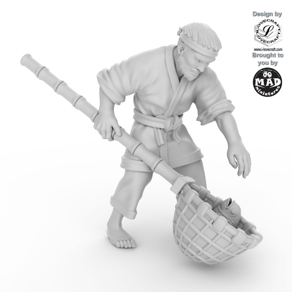 Fisher with Handnet