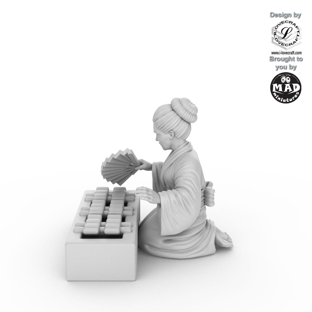 Woman with grill