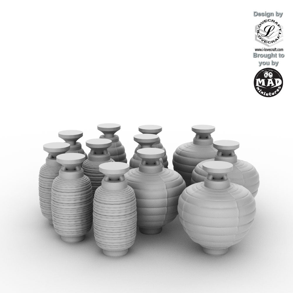Chochin Lanterns in 3 versions