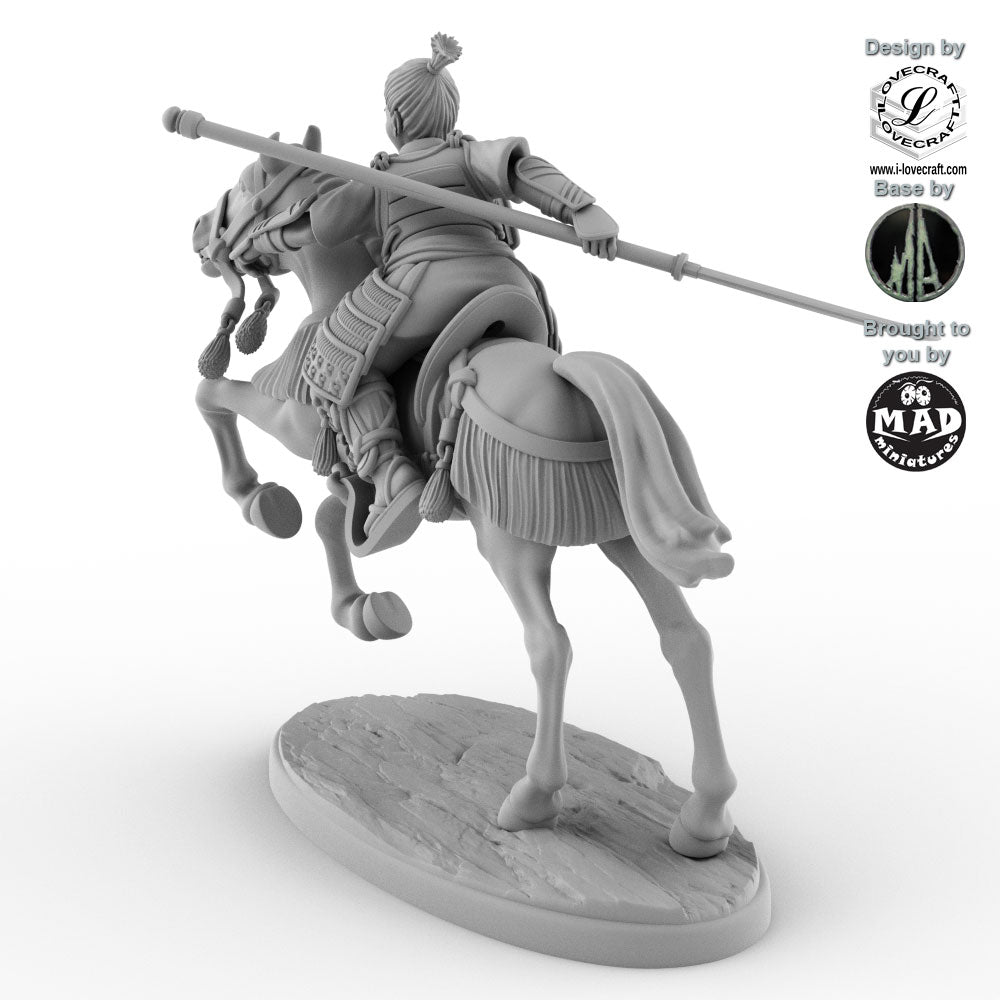 Mounted Onna-Bugeisha with Naginata