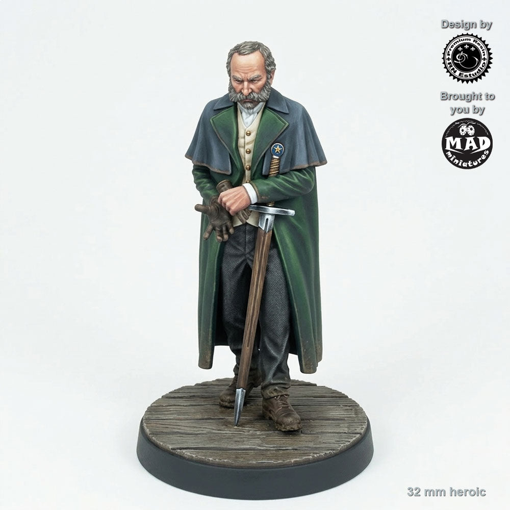 Lincoln Eternal Hunter Miniature – Gothic Vampire Hunter