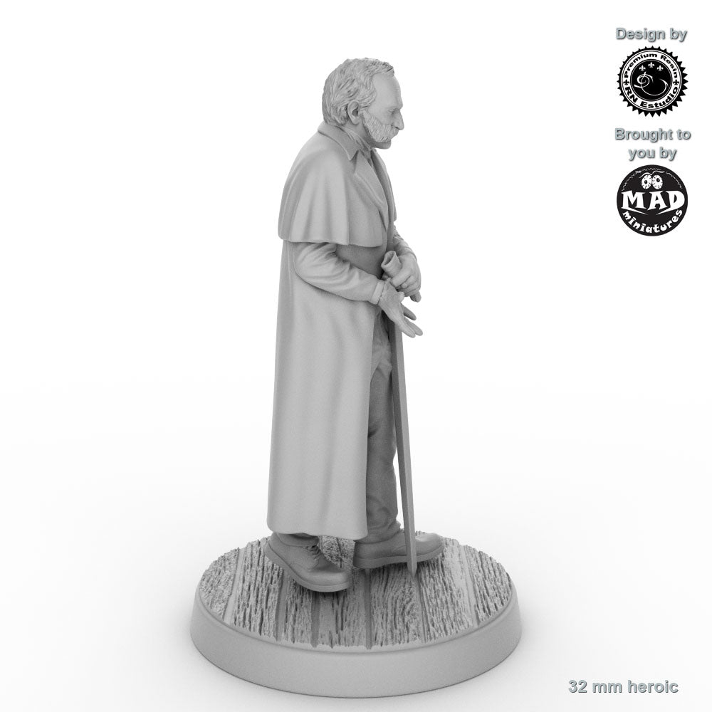 Lincoln Eternal Hunter Miniature – Gothic Vampire Hunter