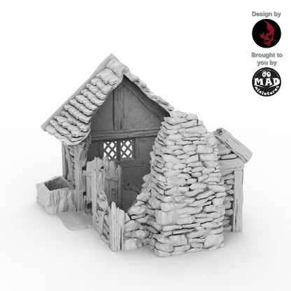 Helwick Granny's Cottage ruined
