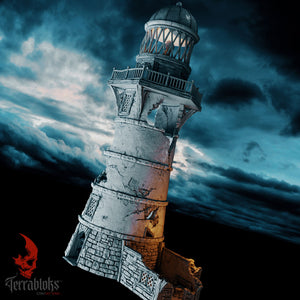 Helwick Lighthouse ruined