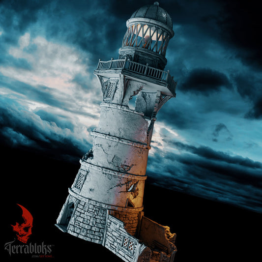 Helwick Lighthouse ruined