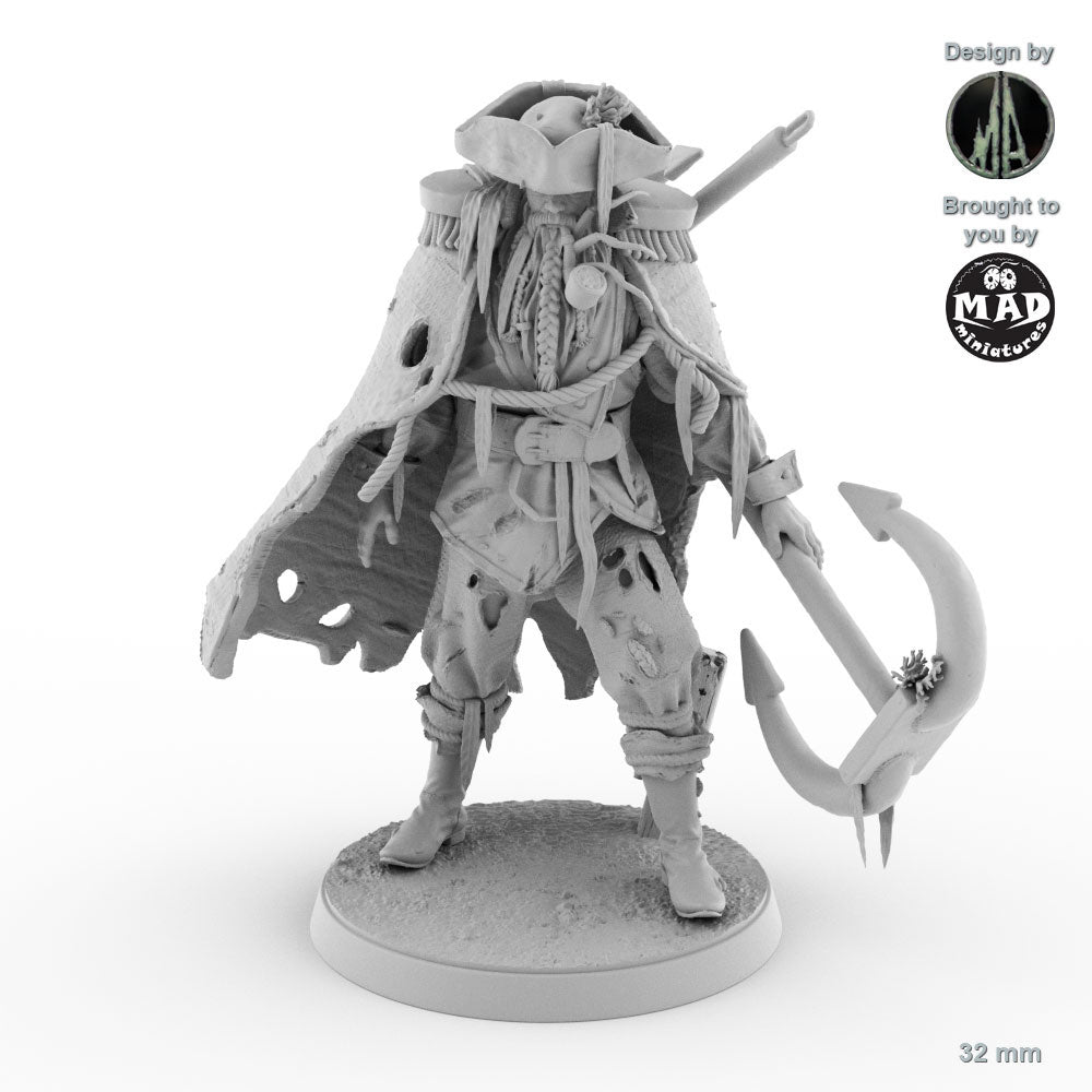 Mini Captain Scary Cursed Captain Miniature β Terror on Cursed Waters