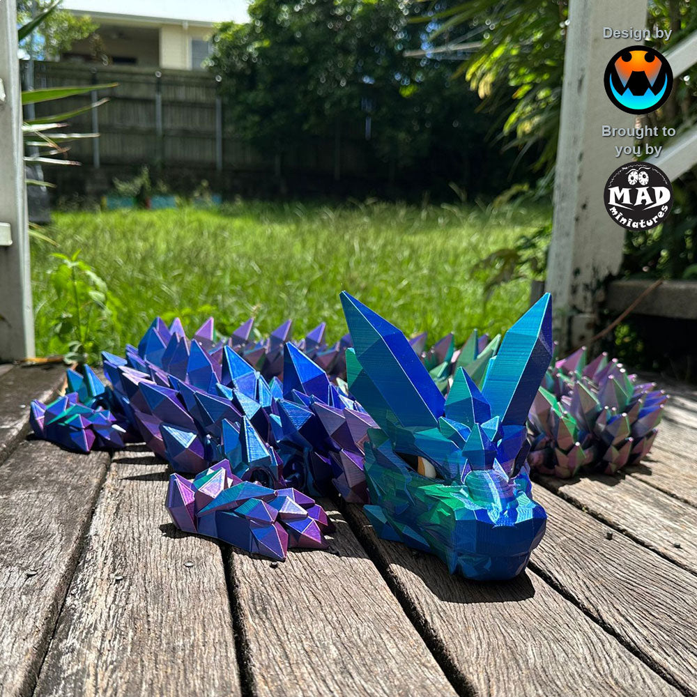 Crystal Titan Dragon - A 2-Metre Articulated Shimmering Beast – Mad ...