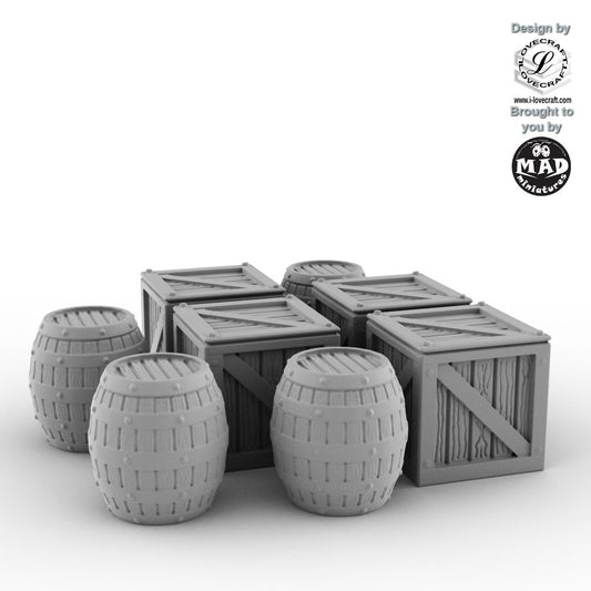 4 Crates and 4 Barrels