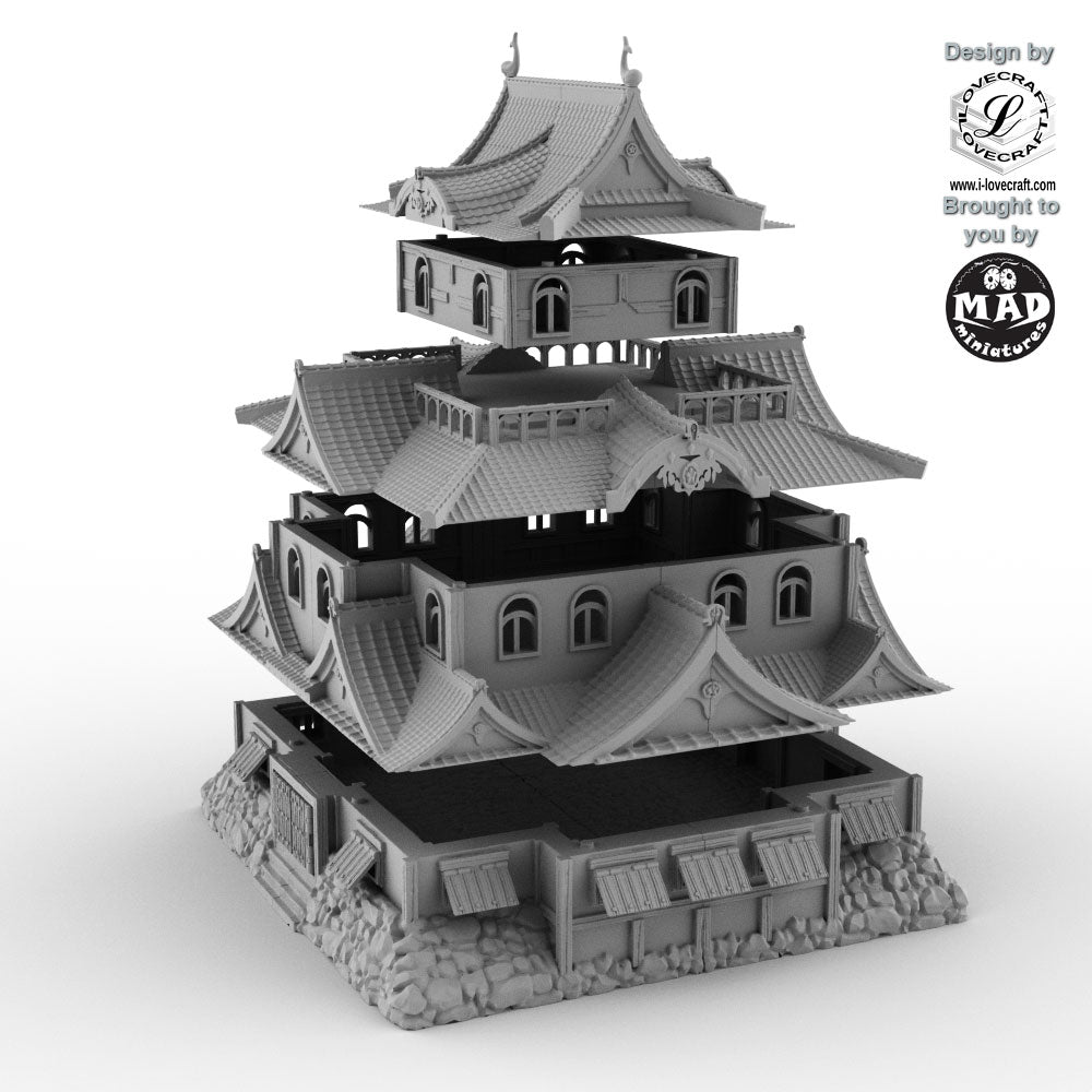 Nippon Saga Matsue Castle – 28mm Terrain by Iain Lovecraft – Mad