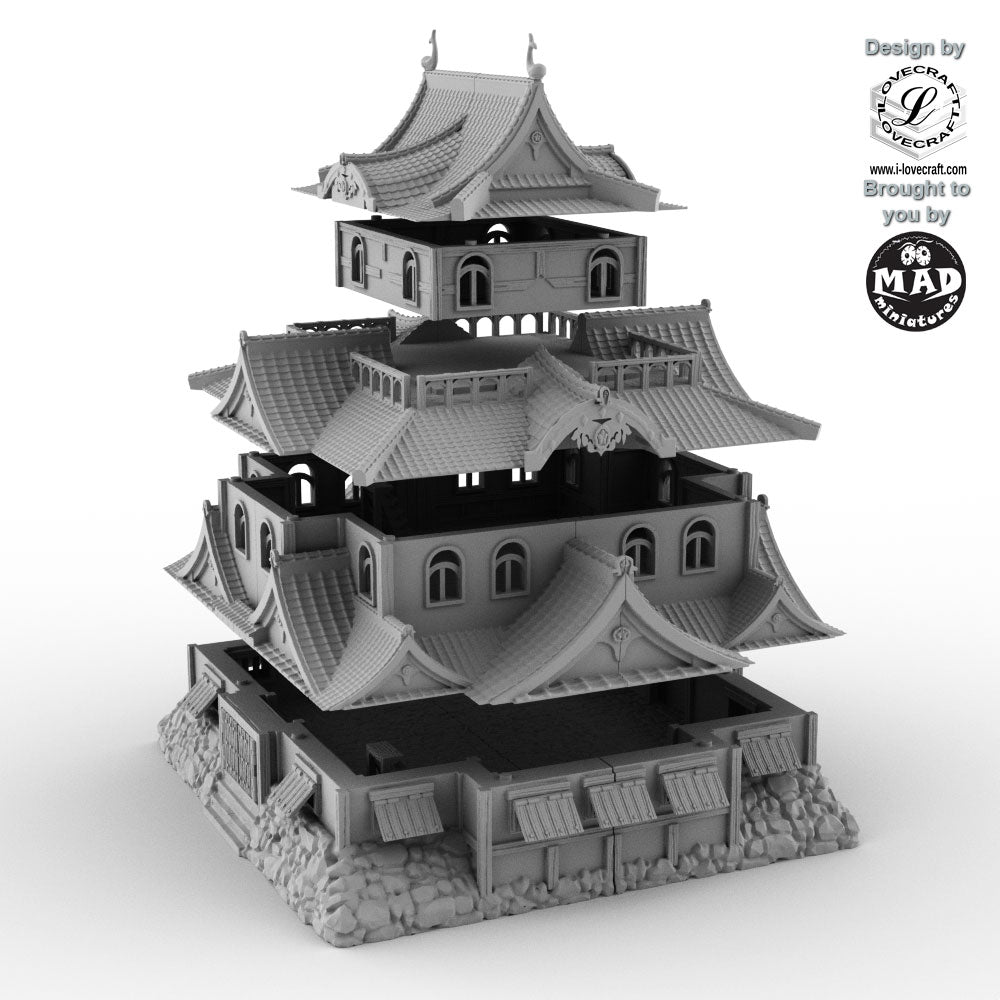Nippon Saga Matsue Castle – 28mm Terrain by Iain Lovecraft – Mad