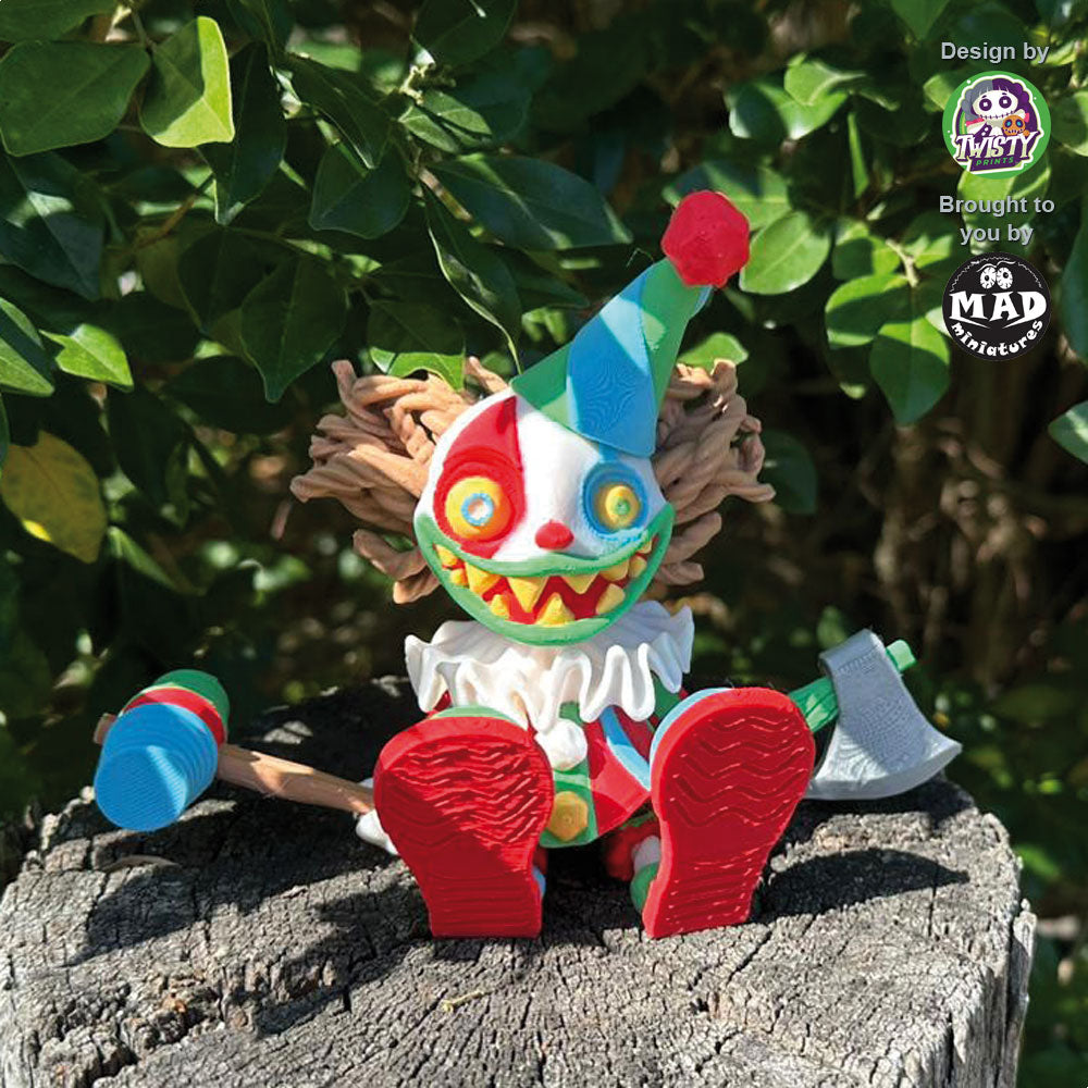 Creepy Clown – Articulated Twisty Print | Mad Miniatures