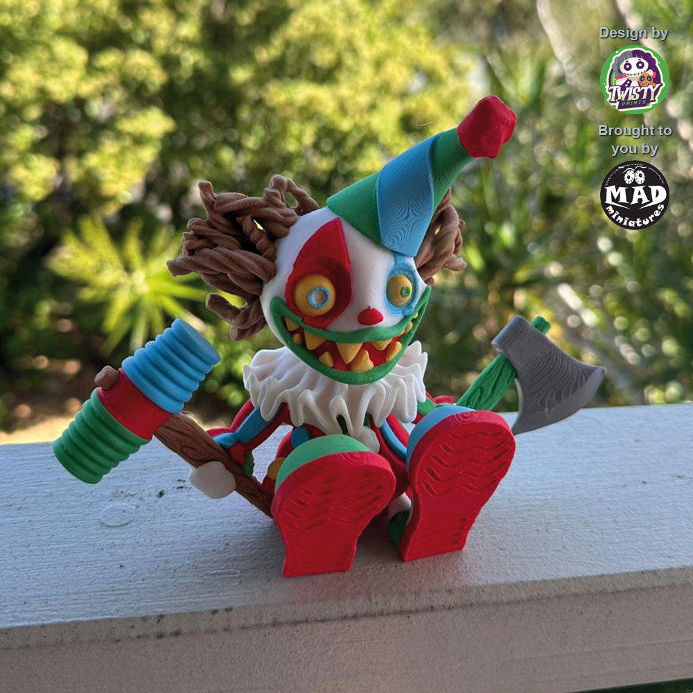 SF・ファンタジー・ホラー Classic TV Toys MAD CLOWNS MAESTRO Creepy Clown – Articulated Twisty Print | Mad Miniatures