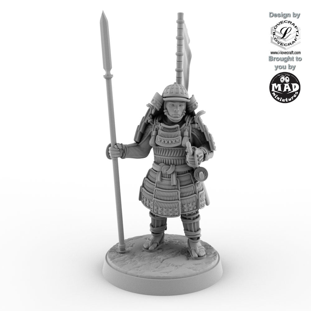 Samurai Spearman – Nippon Saga Miniature | Mad Miniatures