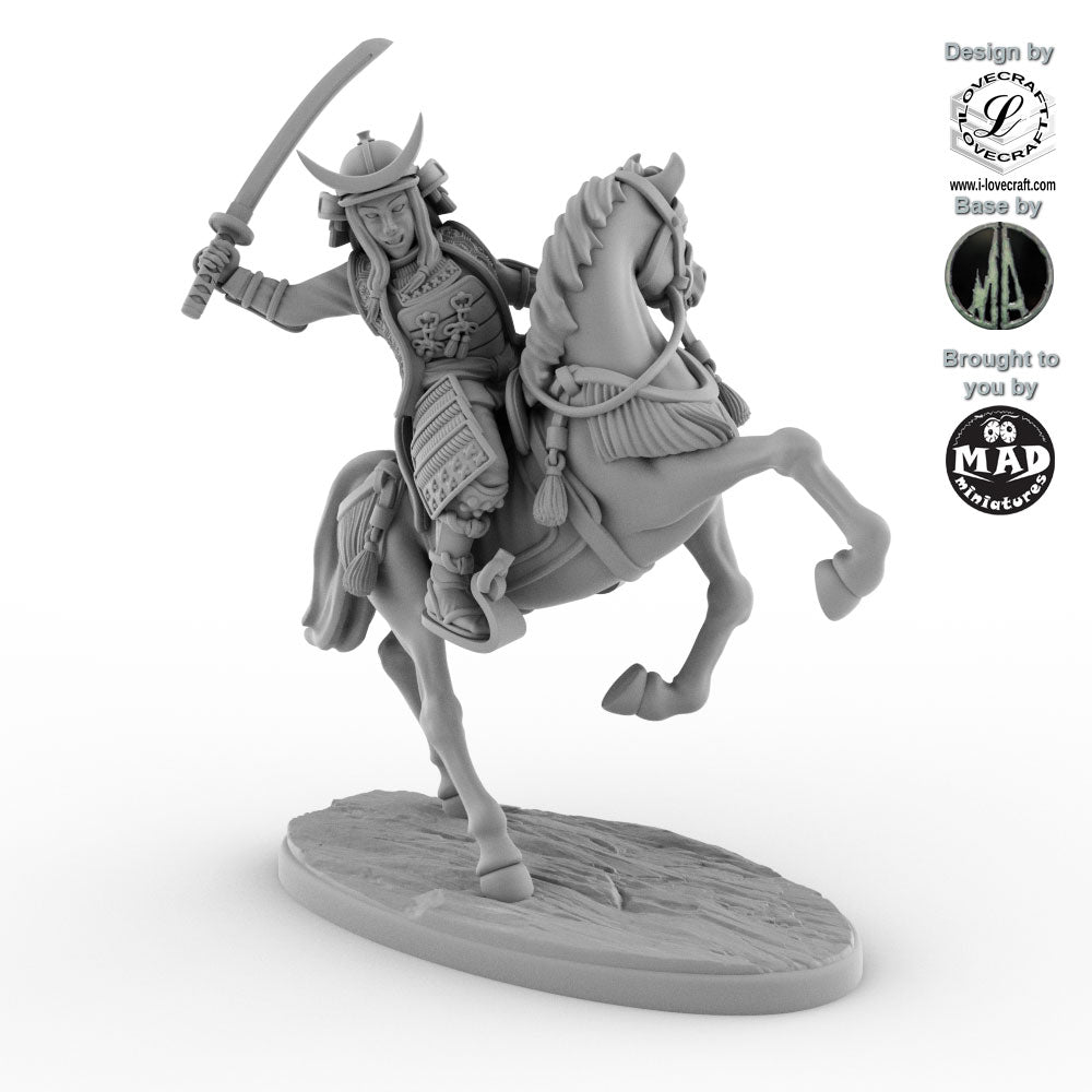 Mounted Onna Bugeisha Katana