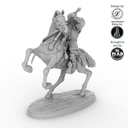 Mounted Ikko Ikki Monk Naginata