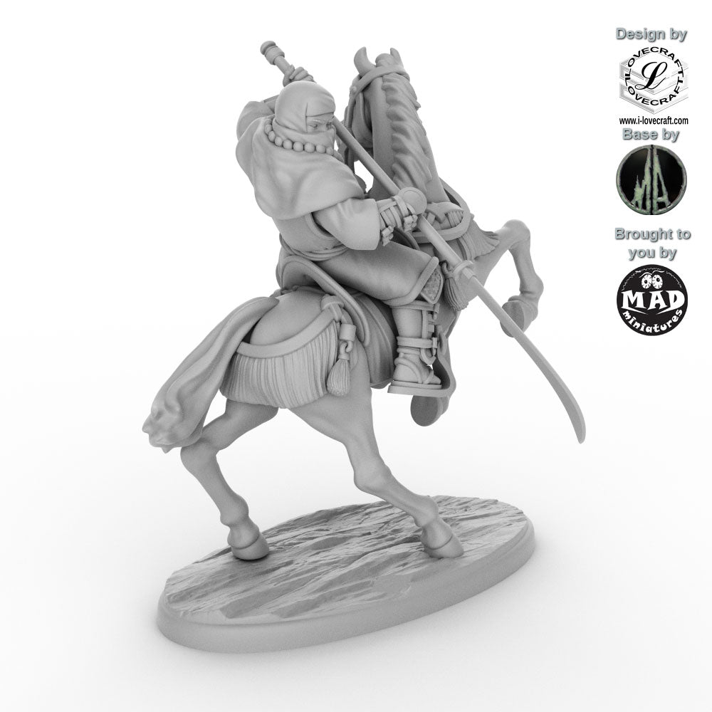 Mounted Ikko Ikki Monk Naginata