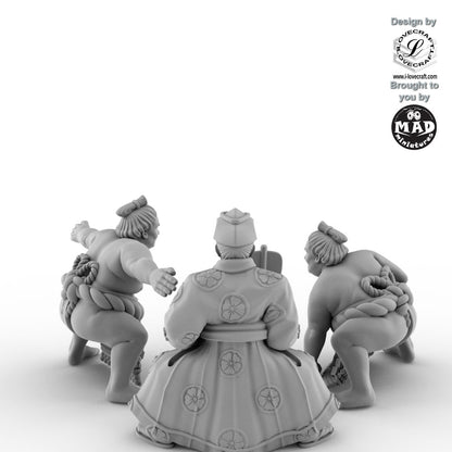 2 Sumo Wrestler and Gyoji