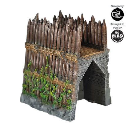 Straight Wall Set with leaves