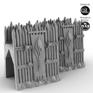 Straight Wall Set with banners