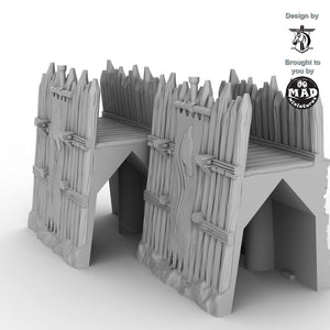 Straight Wall Set with banners