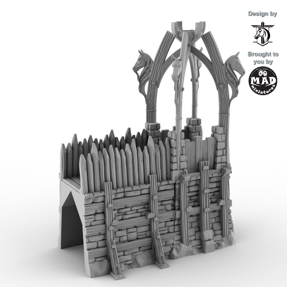 Horseheim Fortification Wall tower left