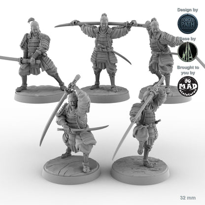 Odachi Samurai - Set of 5