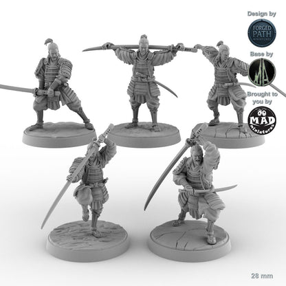 Odachi Samurai - Set of 5