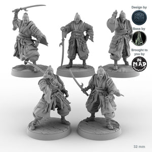 Katana Samurai - Set of 5