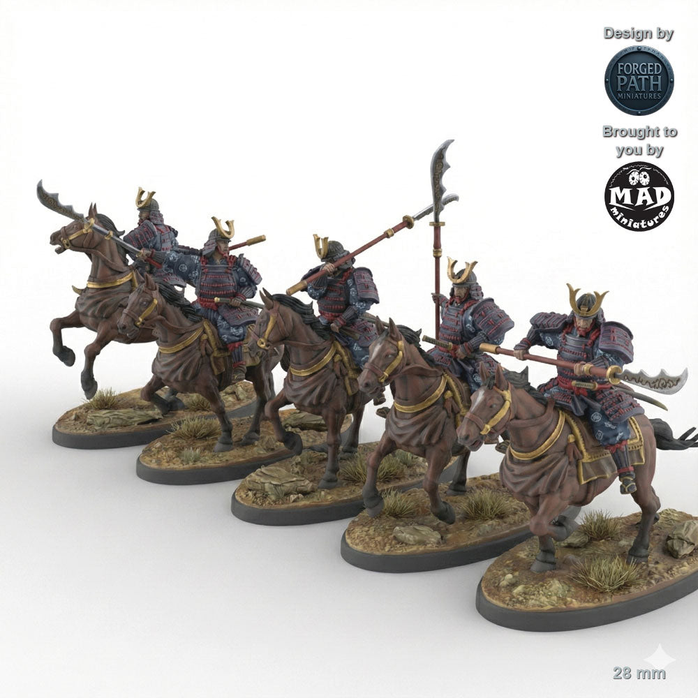 Samurai Naginata Cavalry - 5 versions