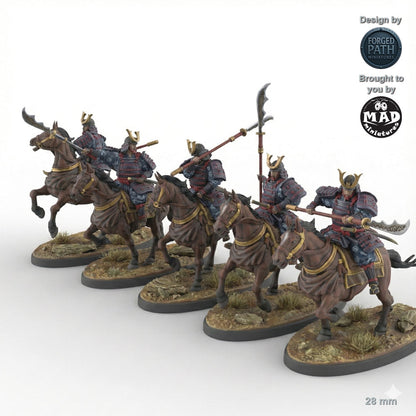 Samurai Naginata Cavalry - 5 versions