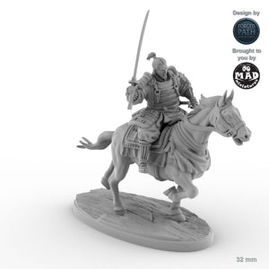 Mounted Samurai with Sword 2