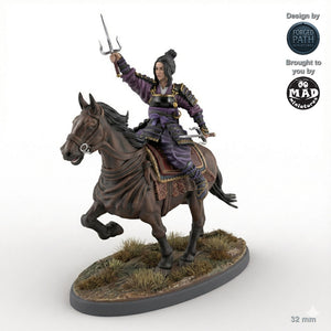 Mounted Onna-Bushi Sai 4