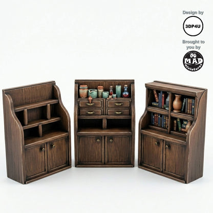 3 Bookshelves