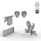 Town Decor Accessories (Set of 5)