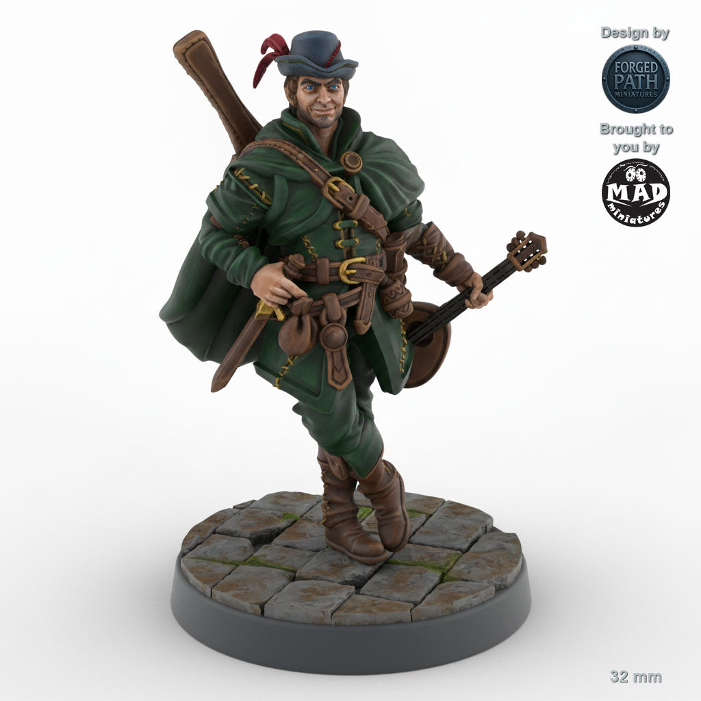 Human Male Bard with Lute A
