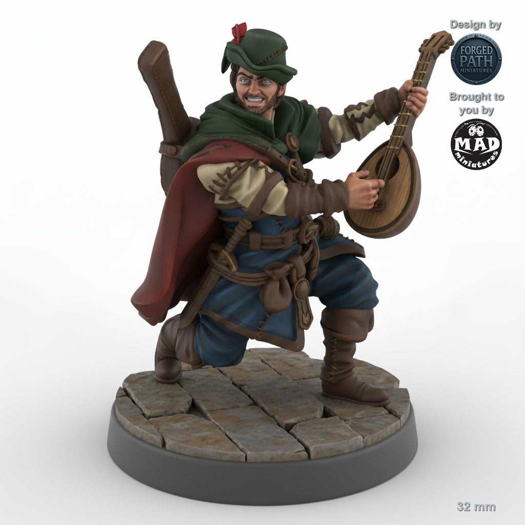 Human Male Bard with Lute B