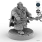 Male Dwarf Bard with Lute B