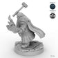 Hammer Wielding Male Dwarf Cleric B