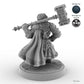Female Dwarf Fighter with Warhammer A