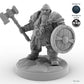 Shield-bearing Male Dwarf Fighter A