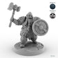 Shield-bearing Male Dwarf Fighter B