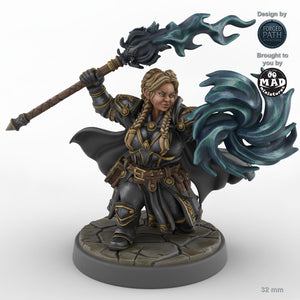 Spellslinger Female Dwarf Mage B