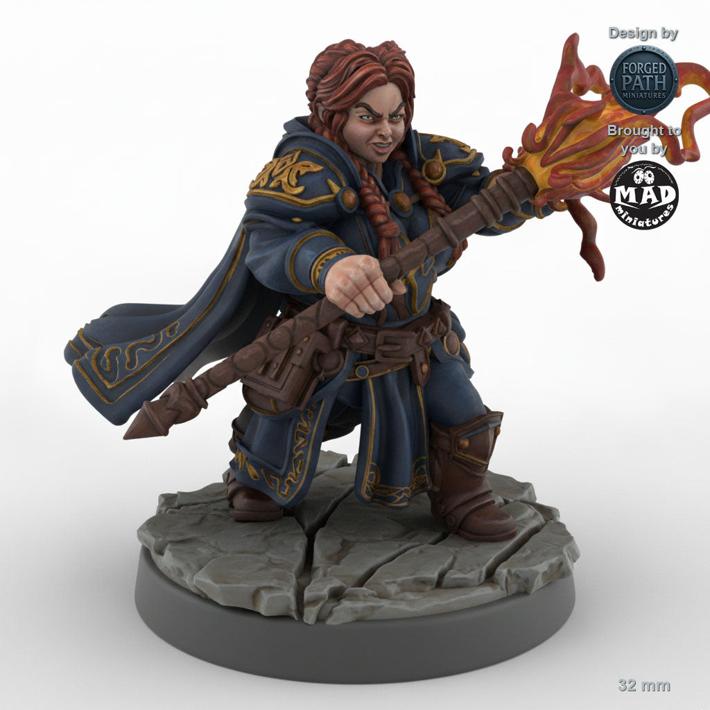 Spellslinger Female Dwarf Mage C