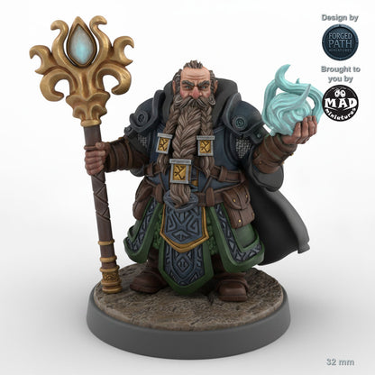 Casting Male Dwarf Mage A